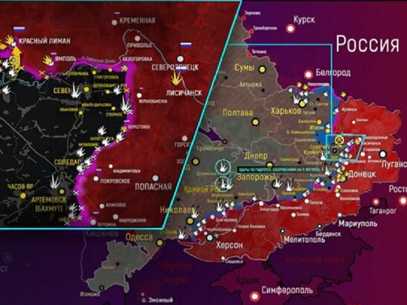 Карта военных действий и сводка с фронтов к вечеру 15 сентября