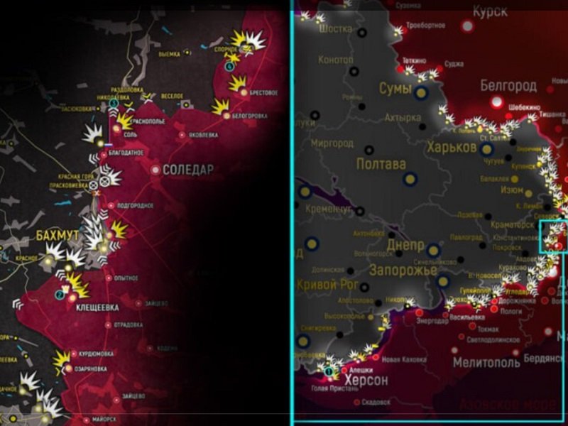 Карта СВО на Украине и ситуация на фронтах 31 января 2023 года