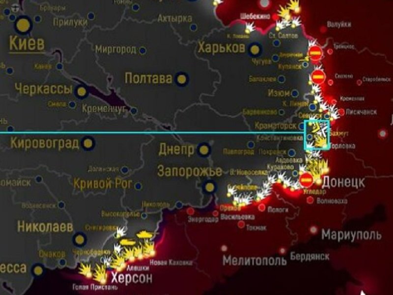 Карта СВО на Украине и ситуация на фронтах 16 апреля 2023 года